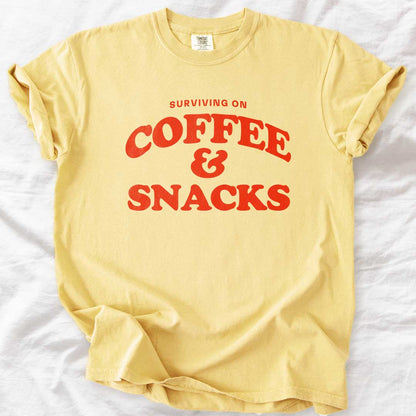 Surviving on Coffee & Snacks T-Shirt