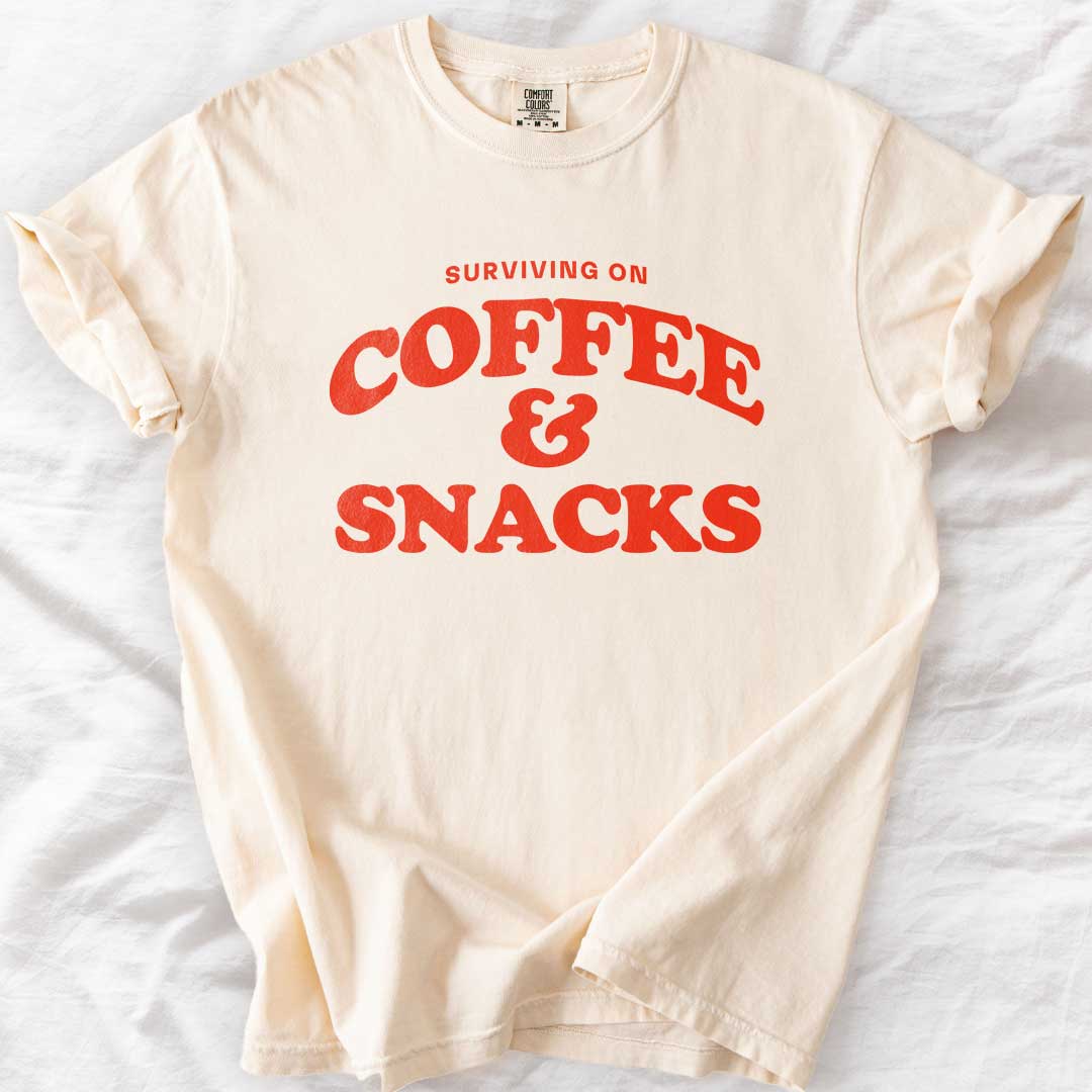 Surviving on Coffee & Snacks T-Shirt