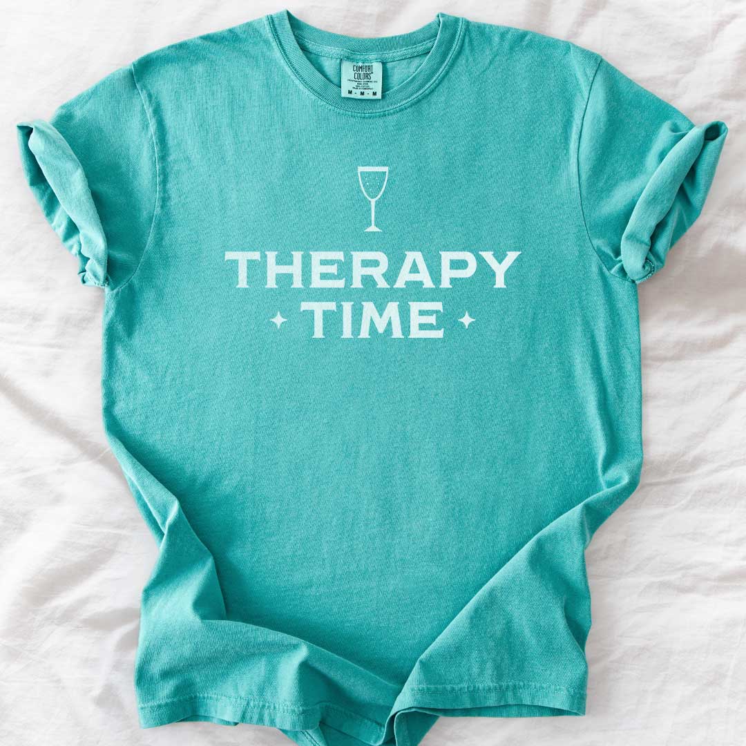 Therapy Time – Champagne Graphic Comfort Colors® T-Shirt