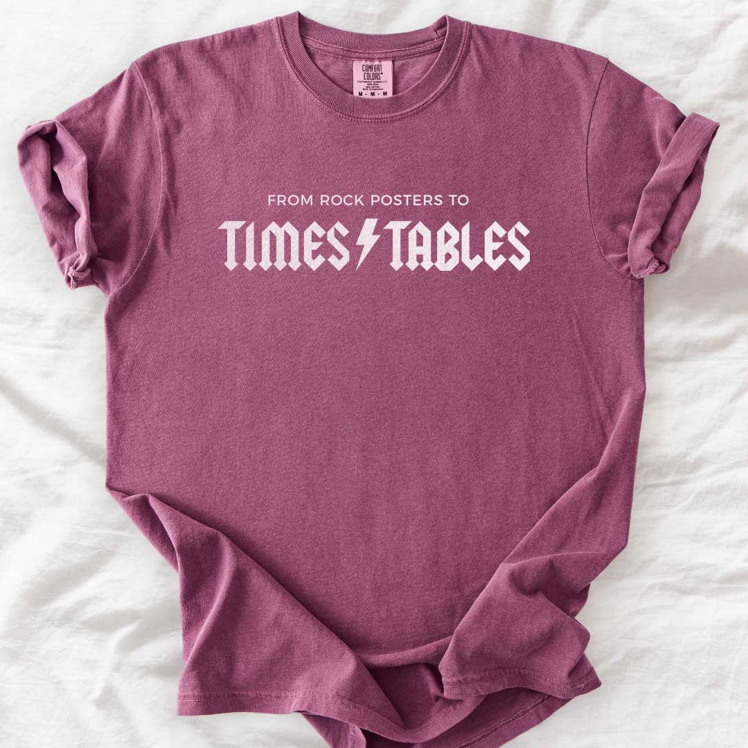 From Rock Posters to Times Tables T-Shirt