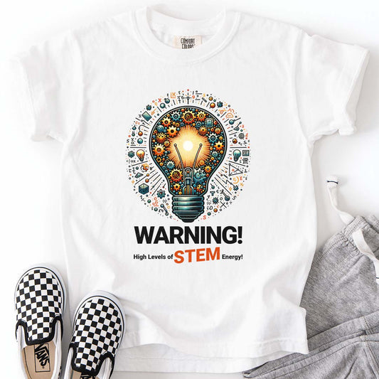 Warning: High Levels of STEM Energy – Science & Math Youth T-Shirt