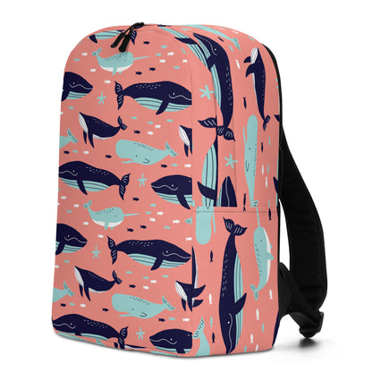 Minimalist Backpack Magical Whale World