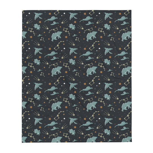 Constellations Throw Blanket for Babies and Kids