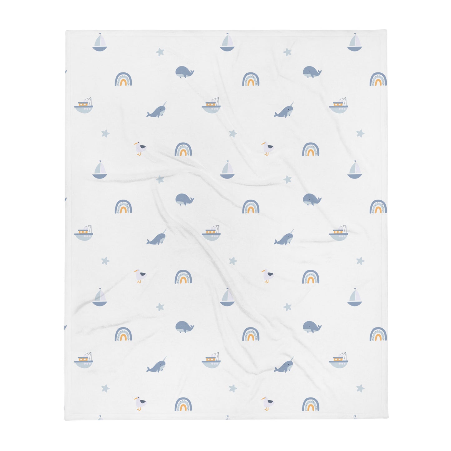 Throw Blanket Magical Blue World