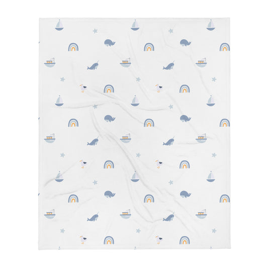 Throw Blanket Magical Blue World