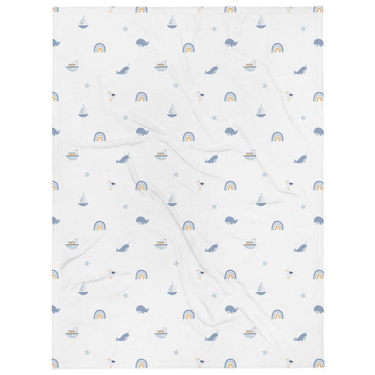Throw Blanket Magical Blue World